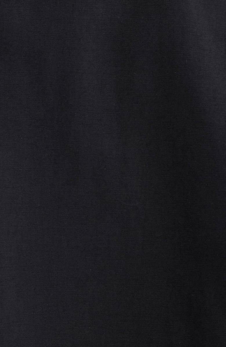 Nordstrom Stretch Cotton Trench Coat, Alternate, color, Black