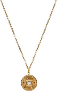 Alex and Ani Evil Eye Crystal Pendant Necklace