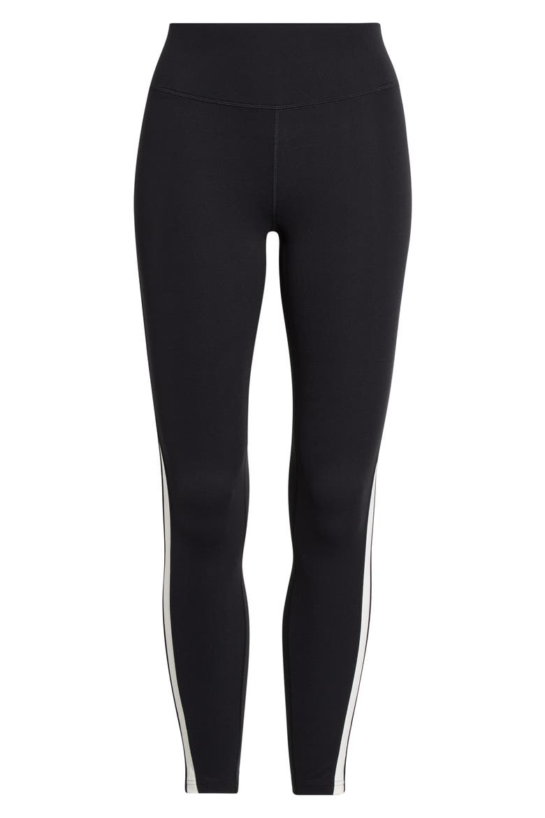 Miles High Waist Rigor 7/8 Leggings, Alternate, color, BLACK/ WHITE