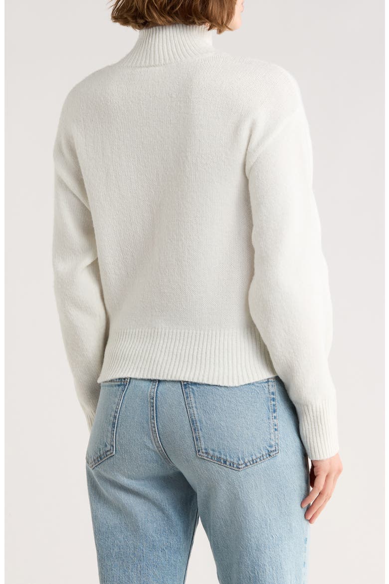 Hollyhock Flower Embellished Sweater, Alternate, color, EGRET