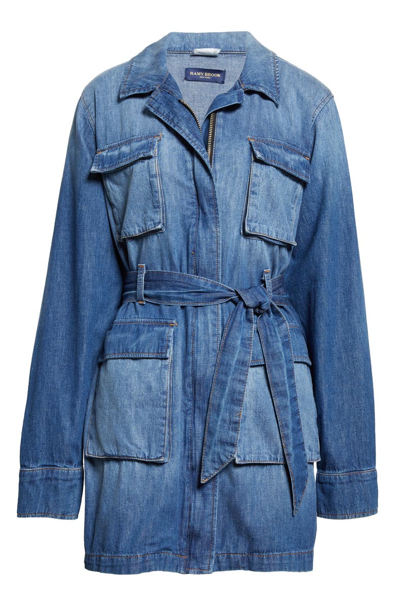 Ramy Brook Zaniyah Long Sleeve Denim Dress, Alternate, color, 