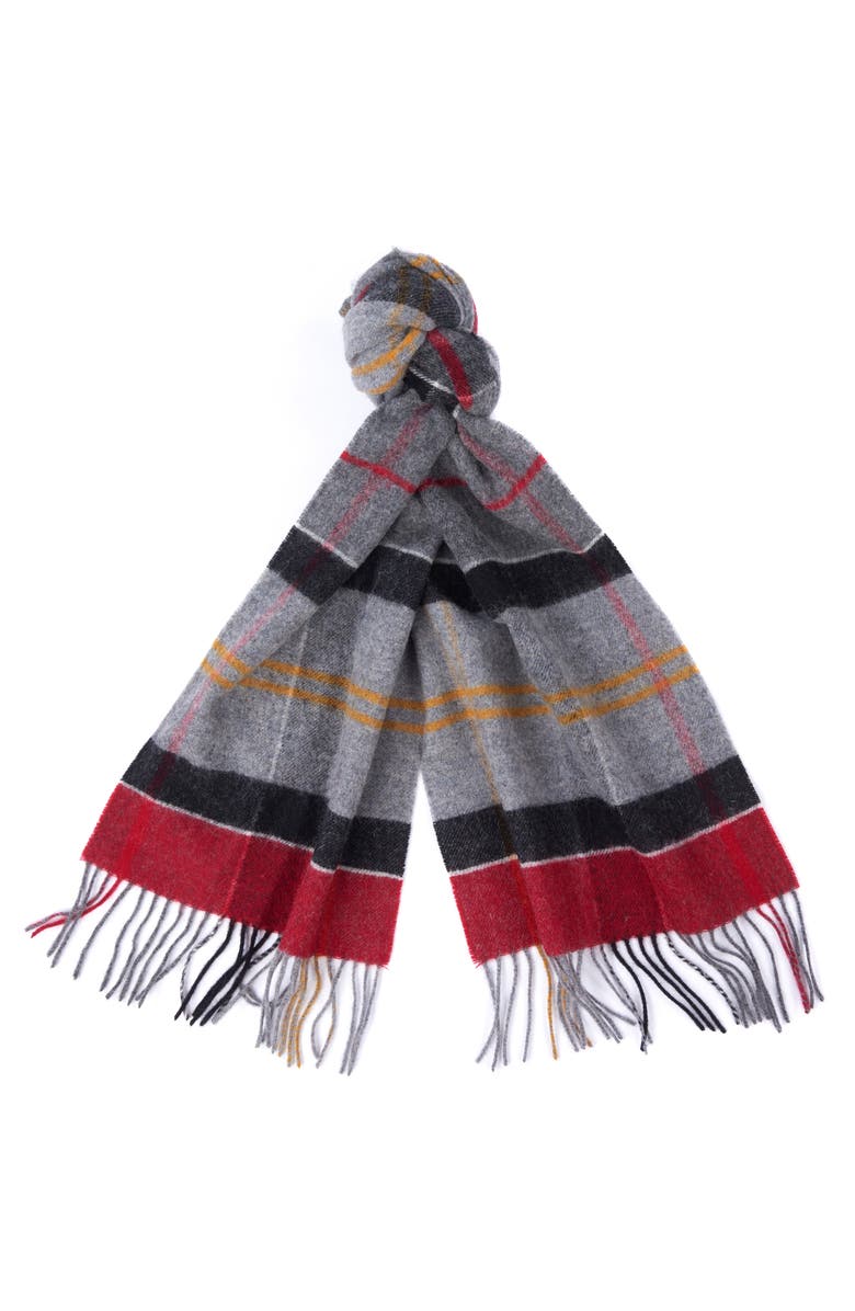 Barbour Inverness Tartan Wool Scarf, Alternate, color, 