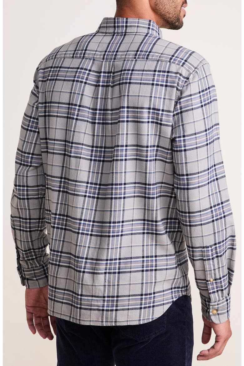 Plaid Whale Flannel Button-Down Shirt, Alternate, color, FA24_18 - ULTIMATE GREY