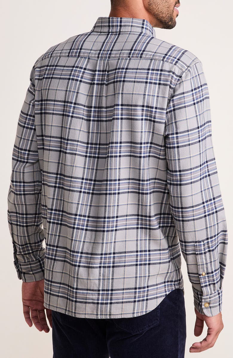 vineyard vines Plaid Whale Flannel Button-Down Shirt, Alternate, color, 