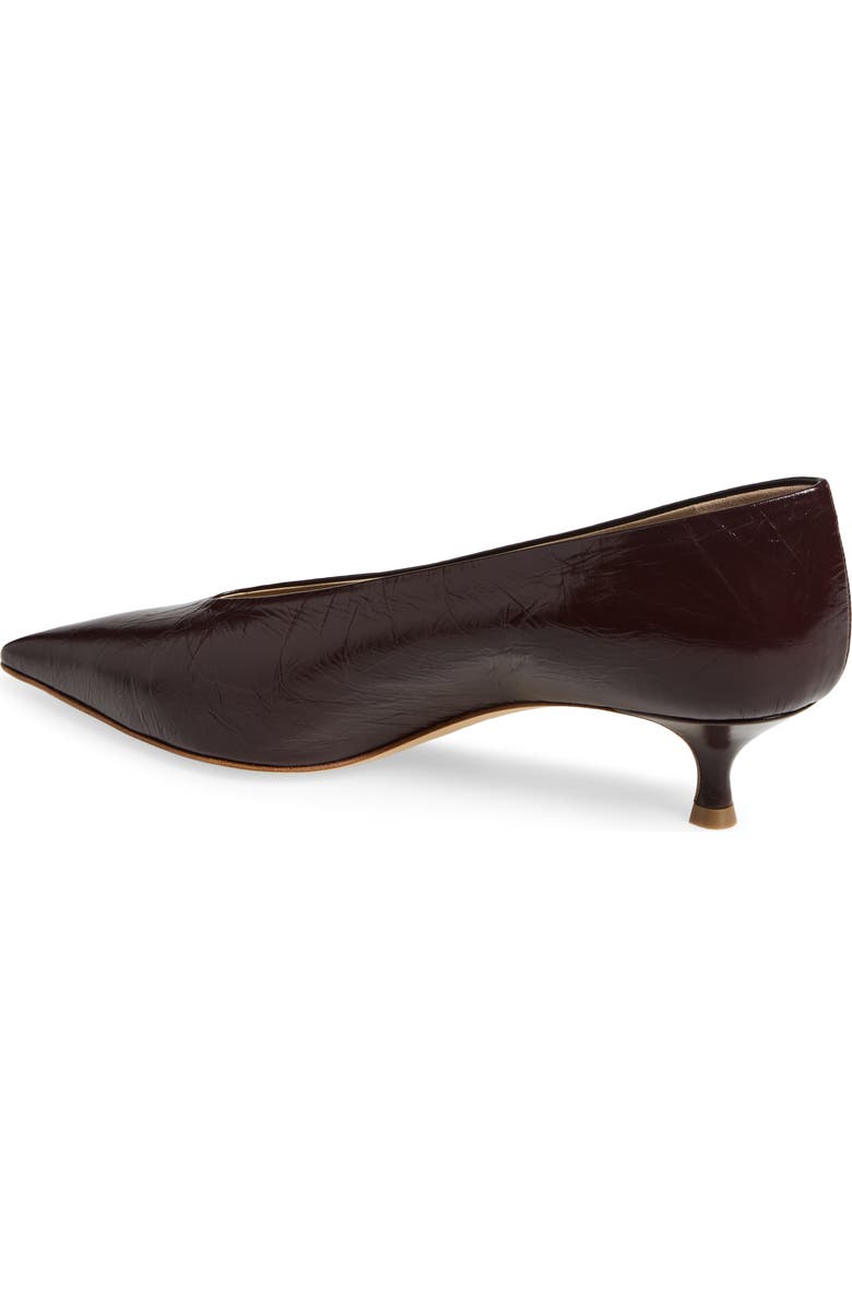 Le Monde Beryl Babouche Kitten Heel Pump, Alternate, color, Aubergine