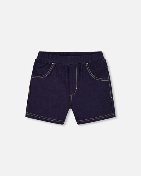 Girl's Jegging Shorts Dark Denim Blue