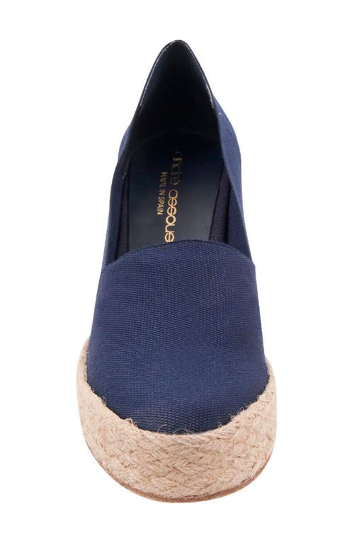 Andre Assous André Assous Patti Espadrille Wedge In Navy