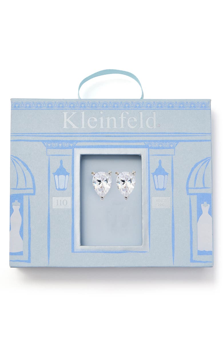 Kleinfeld Cubic Zirconia Large Teardrop Stud Earrings, Main, color,