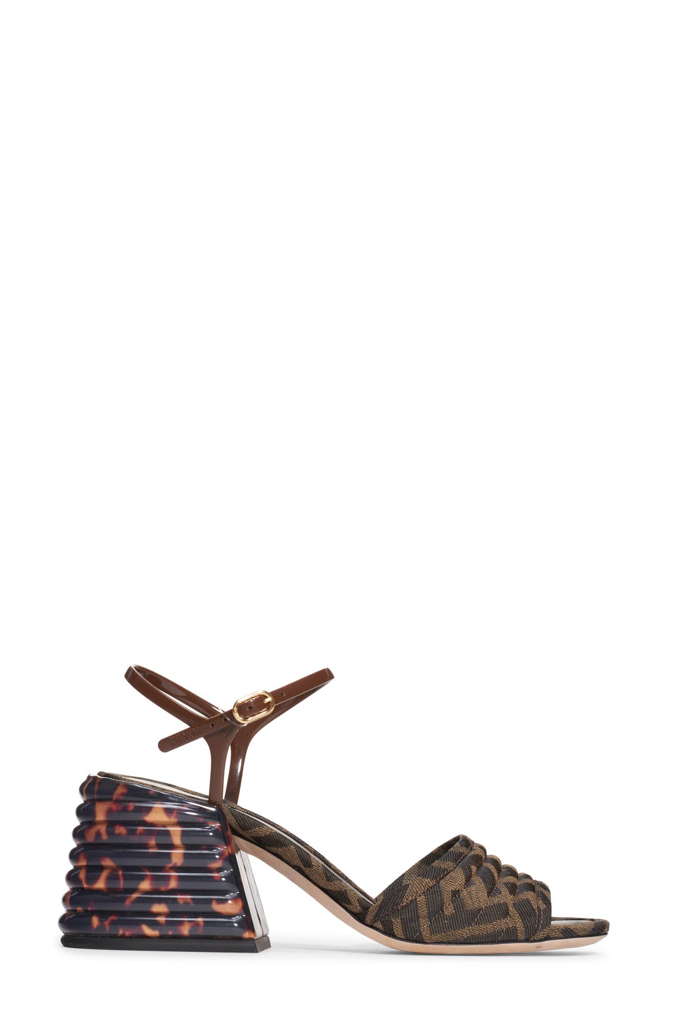Fendi Promenade Block Heel Sandal, Alternate, color, 