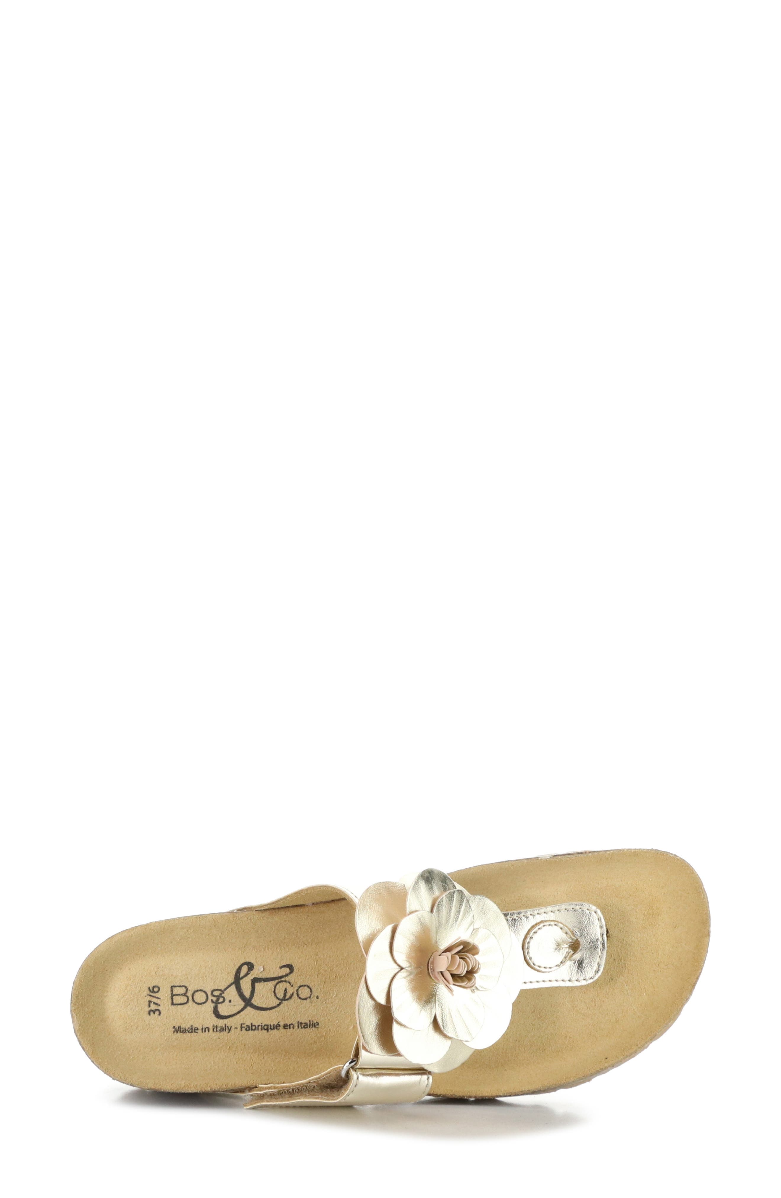 Laria Platform Wedge Flip Flop, Alternate, color, GOLD