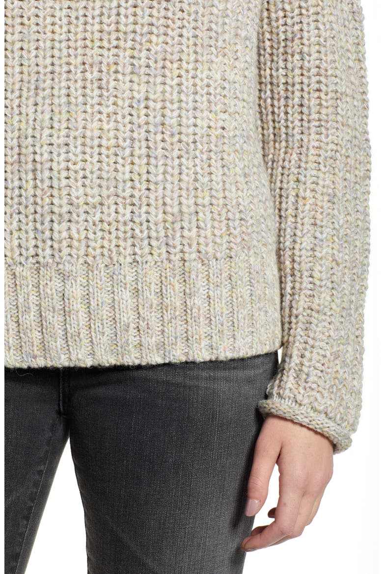 Boat Neck Sweater, Alternate, color, BEIGE POPCORN PATTERN