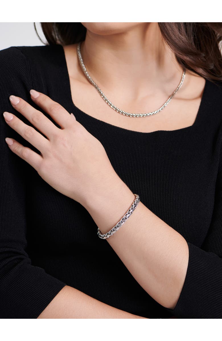 DEVATA Paddy Oval Chain Bracelet in Sterling Silver, 7mm, Alternate, color, Silver