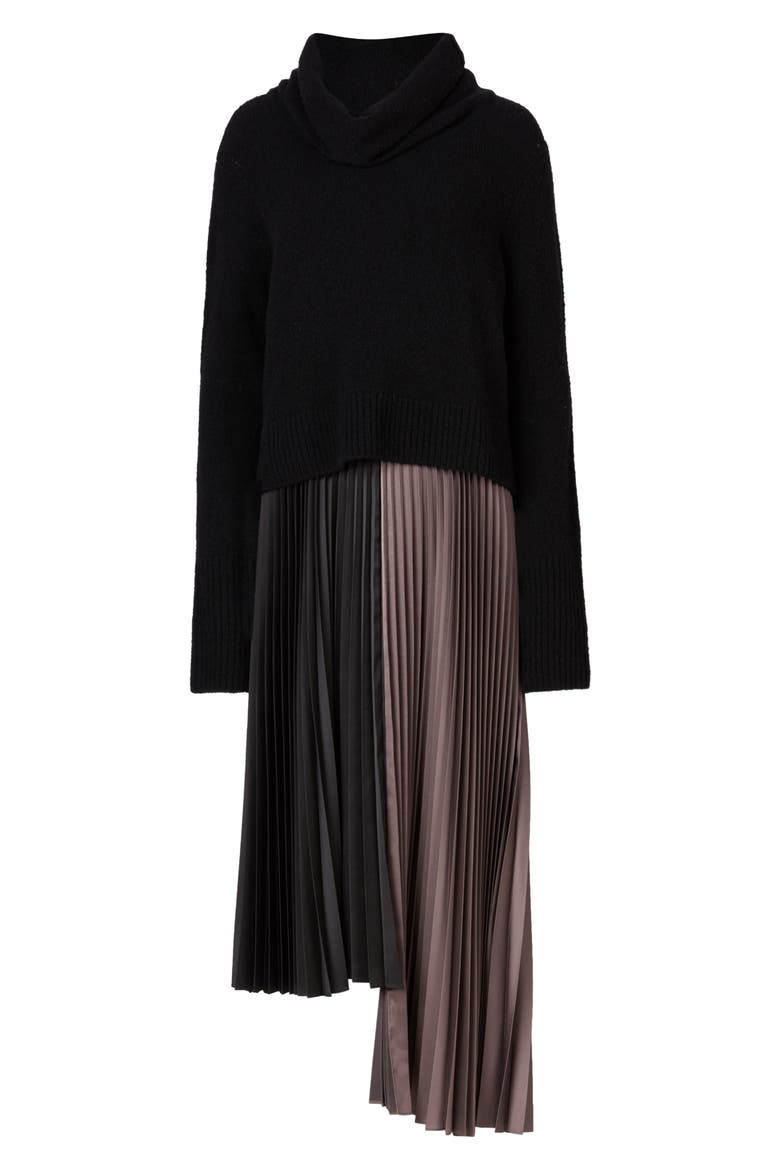 Jessie Two-Piece Sweater & Dress, Alternate, color, BLACK/ MINK PINK