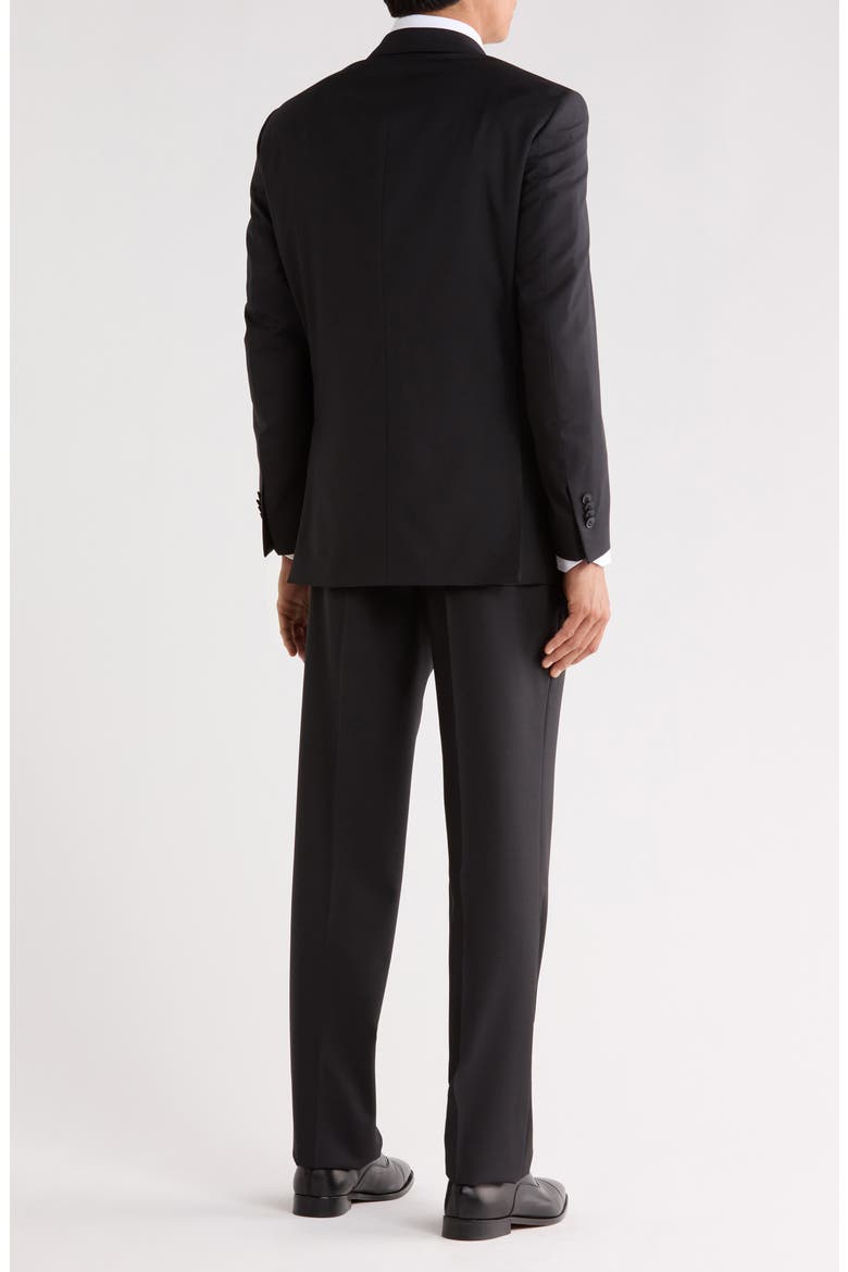 Flynn Classic Wool Suit, Alternate, color, BLACK