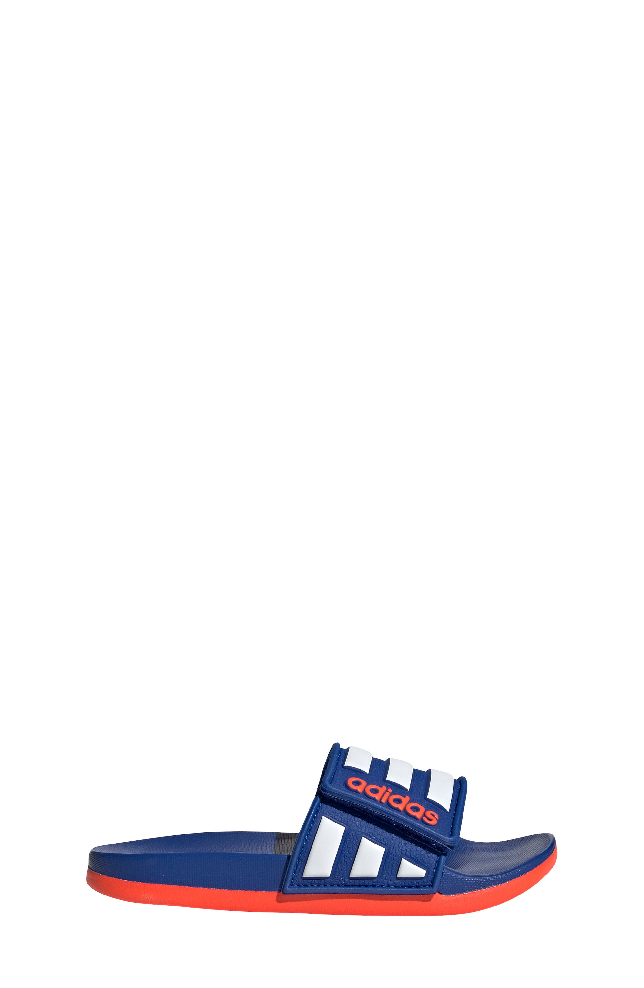 Adilette Comfort Slide Sandal, Alternate, color, TEAM ROYAL BLUE/ WHITE/ RED