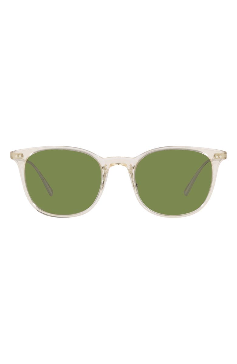 Oliver Peoples Gerardo 51mm Tinted Square Sunglasses, Main, color, Beige