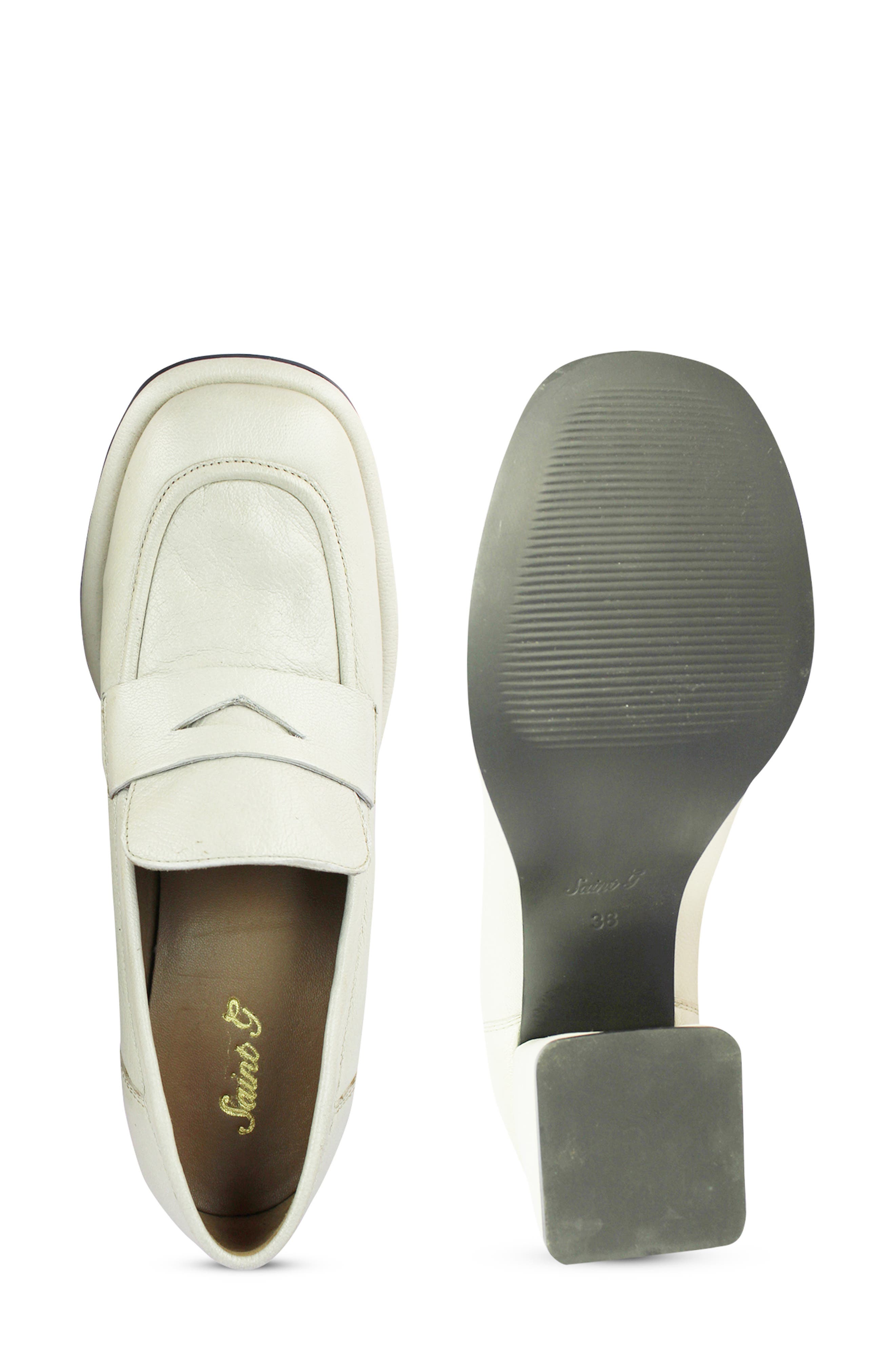 SAINT G Viviana Loafer Pump, Alternate, color, Off White