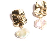 Odette New York Fender with Pearl Earrings