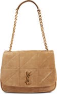 Saint Laurent Medium Jamie 4.3 Carré Rive Gauche Suede Shoulder Bag