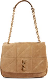 Saint Laurent Medium Jamie 4.3 Carré Rive Gauche Suede Shoulder Bag