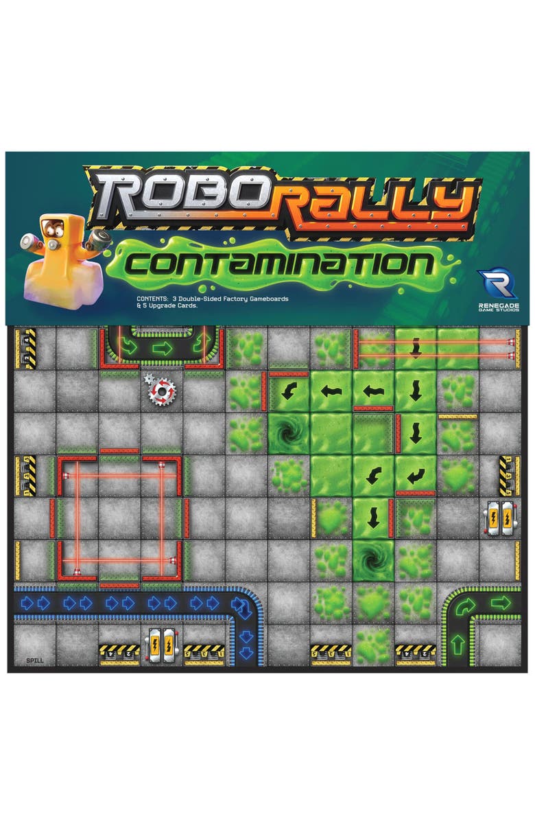 Renegade Game Studios Robo Rally Contamination Expansion 12+, Alternate, color, Multicolored