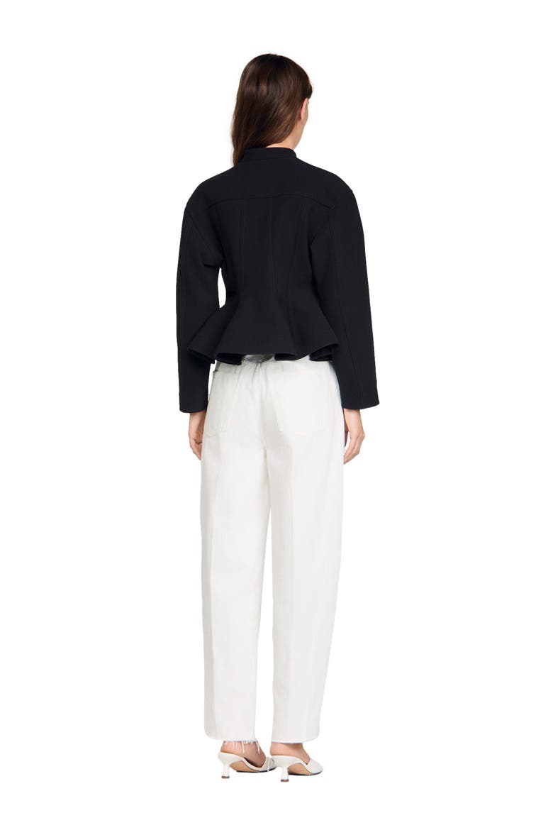 Cropped ruffled peplum jacket (Women) | Nordstrom
