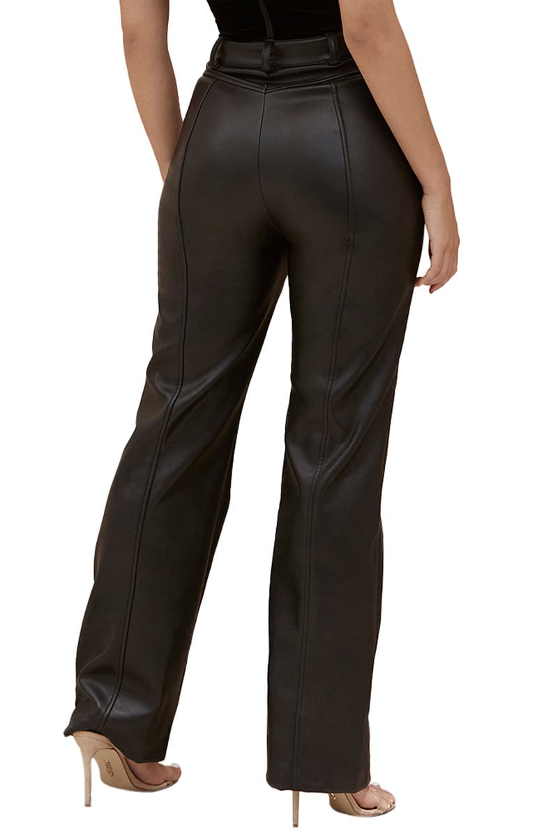 HOUSE OF CB Grainne Faux Leather Trousers, Alternate, color,