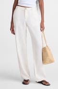 Madewell The Zoe Relaxed Straight Pants in 100% Linen
