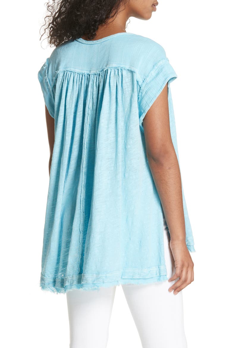 We the Free by Free People Aster Henley Top, Alternate, color, BLUE GREEN