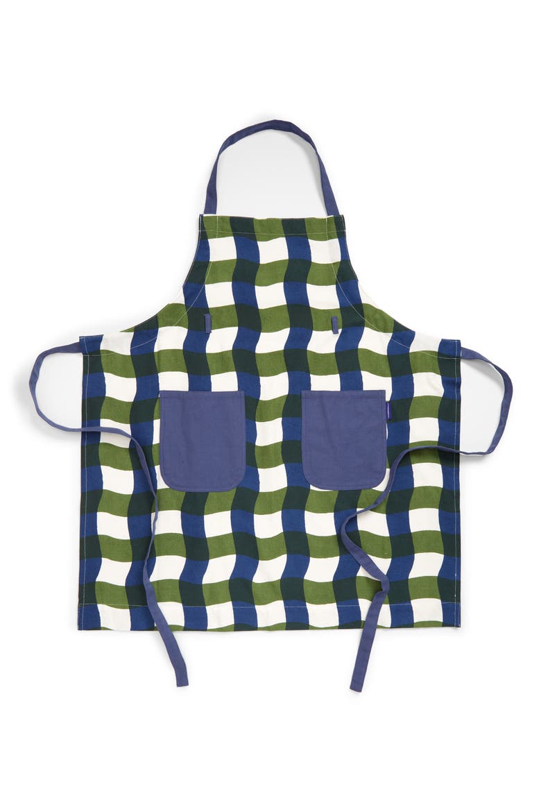 Wavy Apron, Main, color, GREEN/ BLUE