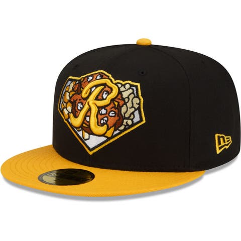 Men's New Era Black/Gold Rochester Red Wings Theme Night 59FIFTY Fitted Hat