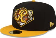 New Era Men's New Era Black/Gold Rochester Red Wings Theme Night 59FIFTY Fitted Hat