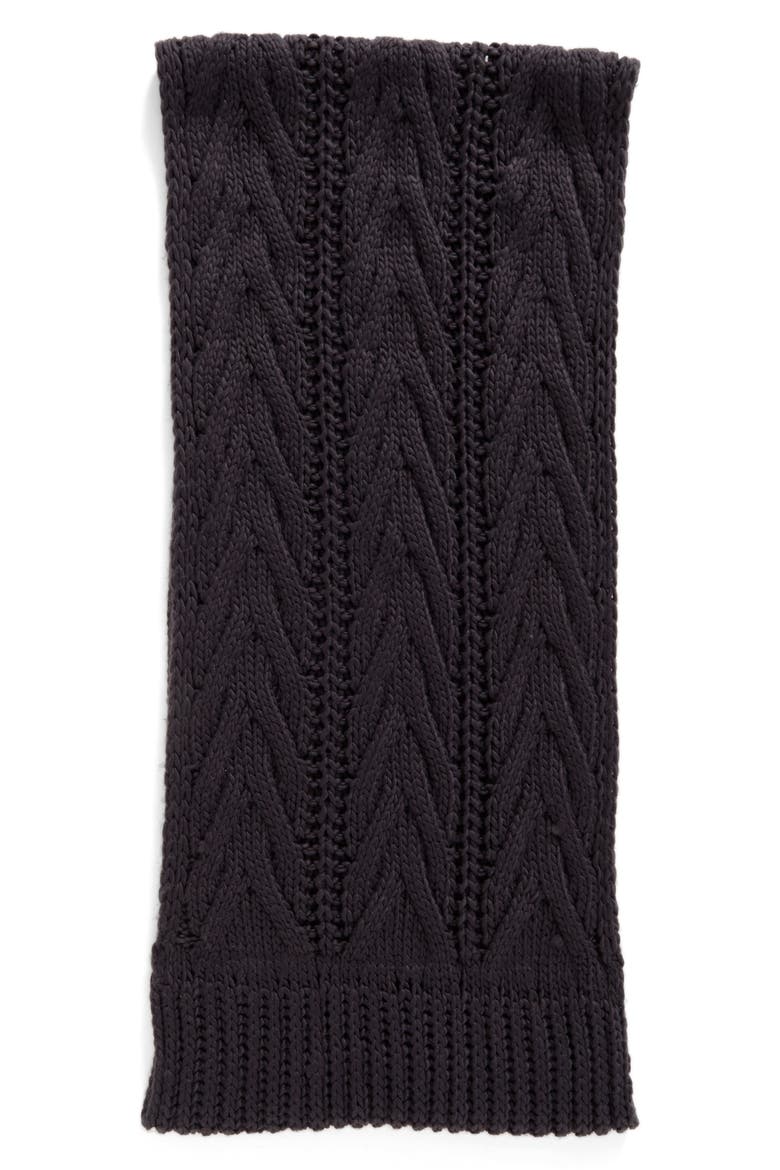 Cable Knit Infinity Scarf, Alternate, color, CHARCOAL