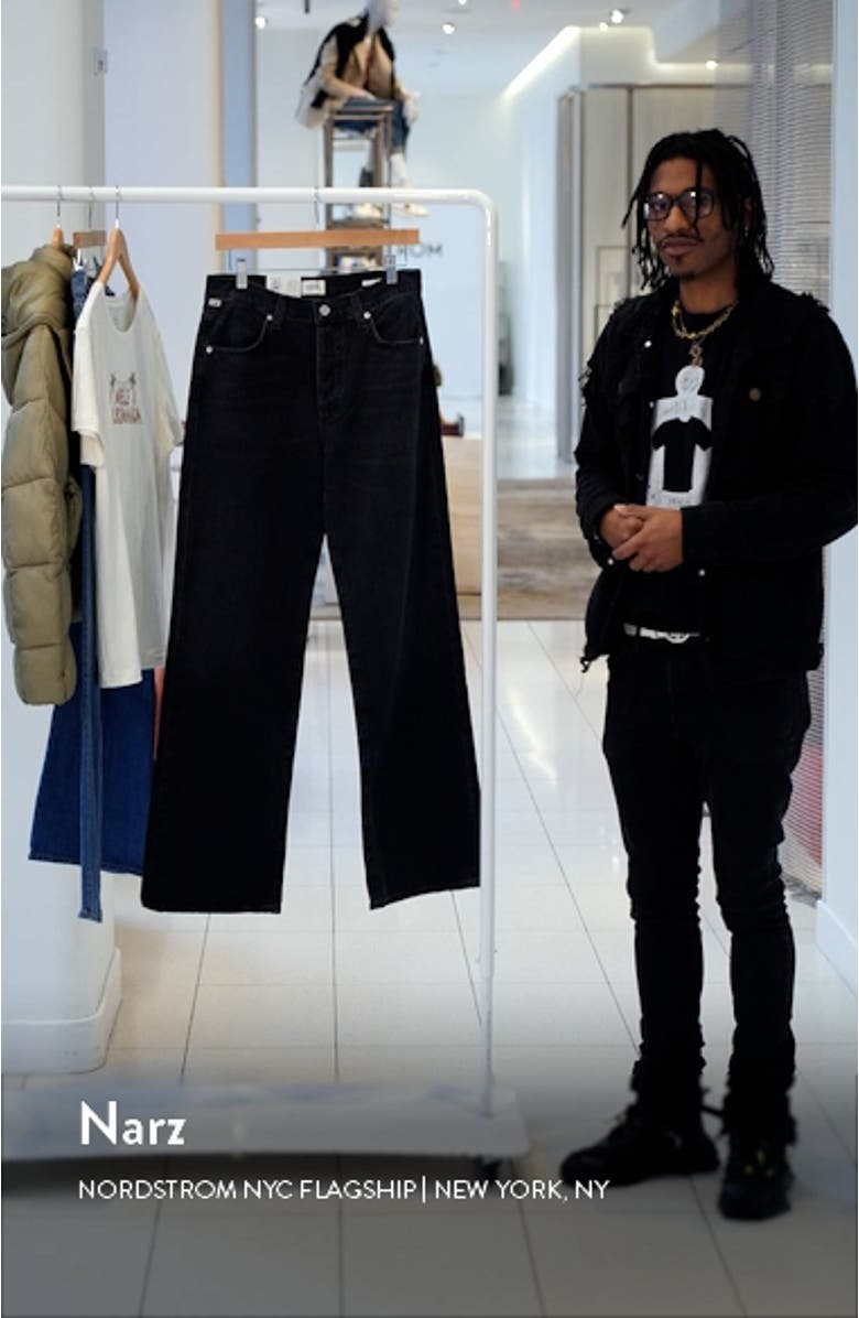 Annina High Waist Wide Leg Organic Cotton Jeans, sales video thumbnail