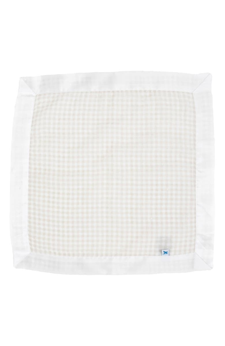 little unicorn 3-Pack Print Cotton Muslin Blankets, Alternate, color, Tan Gingham