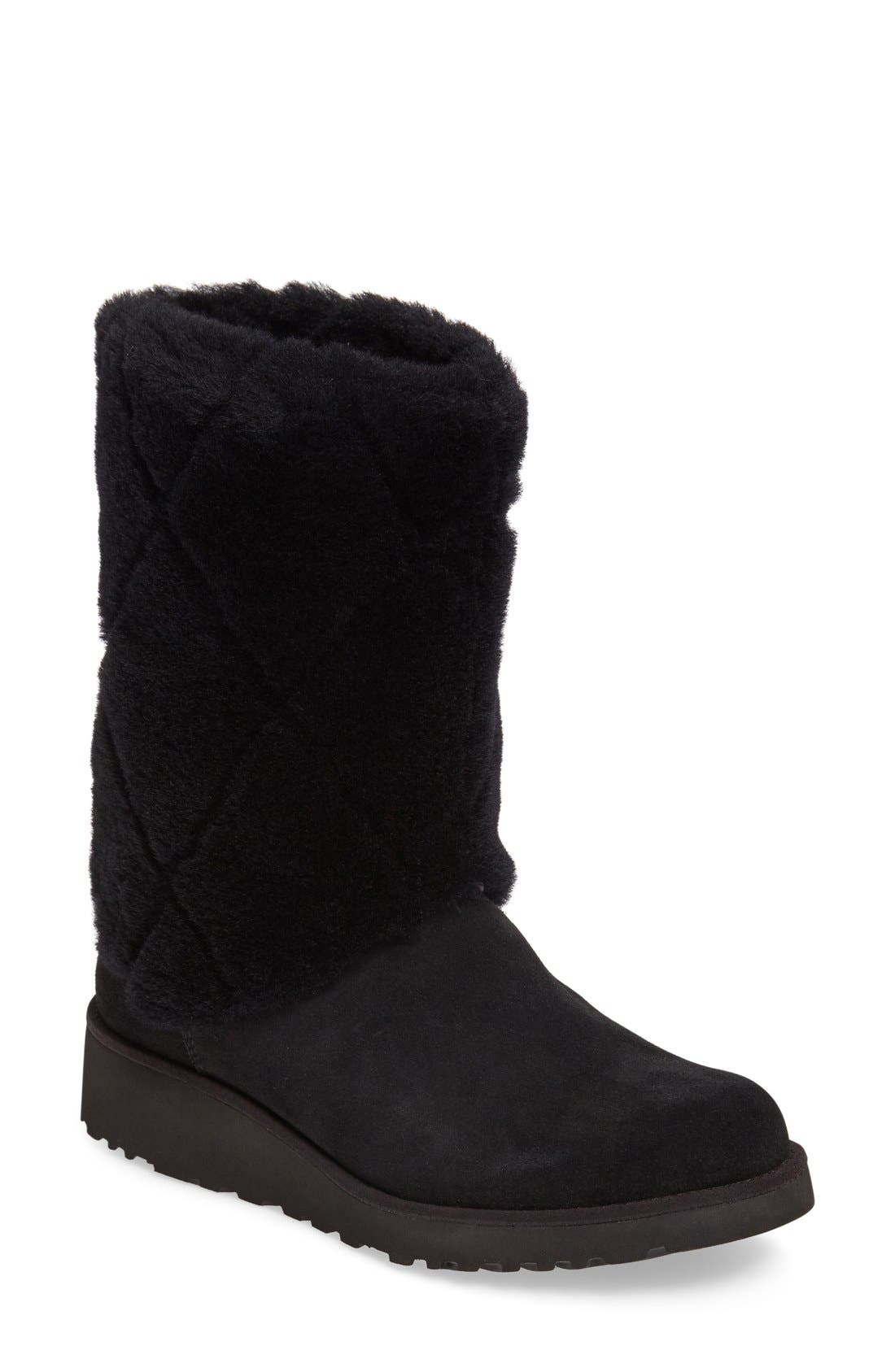 UGG<sup>®</sup> Ariella Luxe Diamond Genuine Shearling Boot, Main, color, 