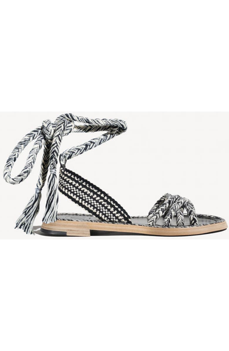 Amambaih Graciela Sandals, Main, color, Ivory-Black