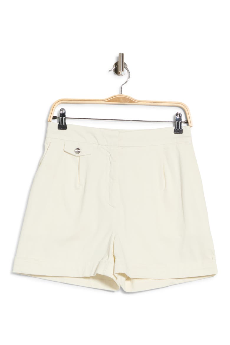 Taschi Pleated Shorts, Main, color, OPEN WHT