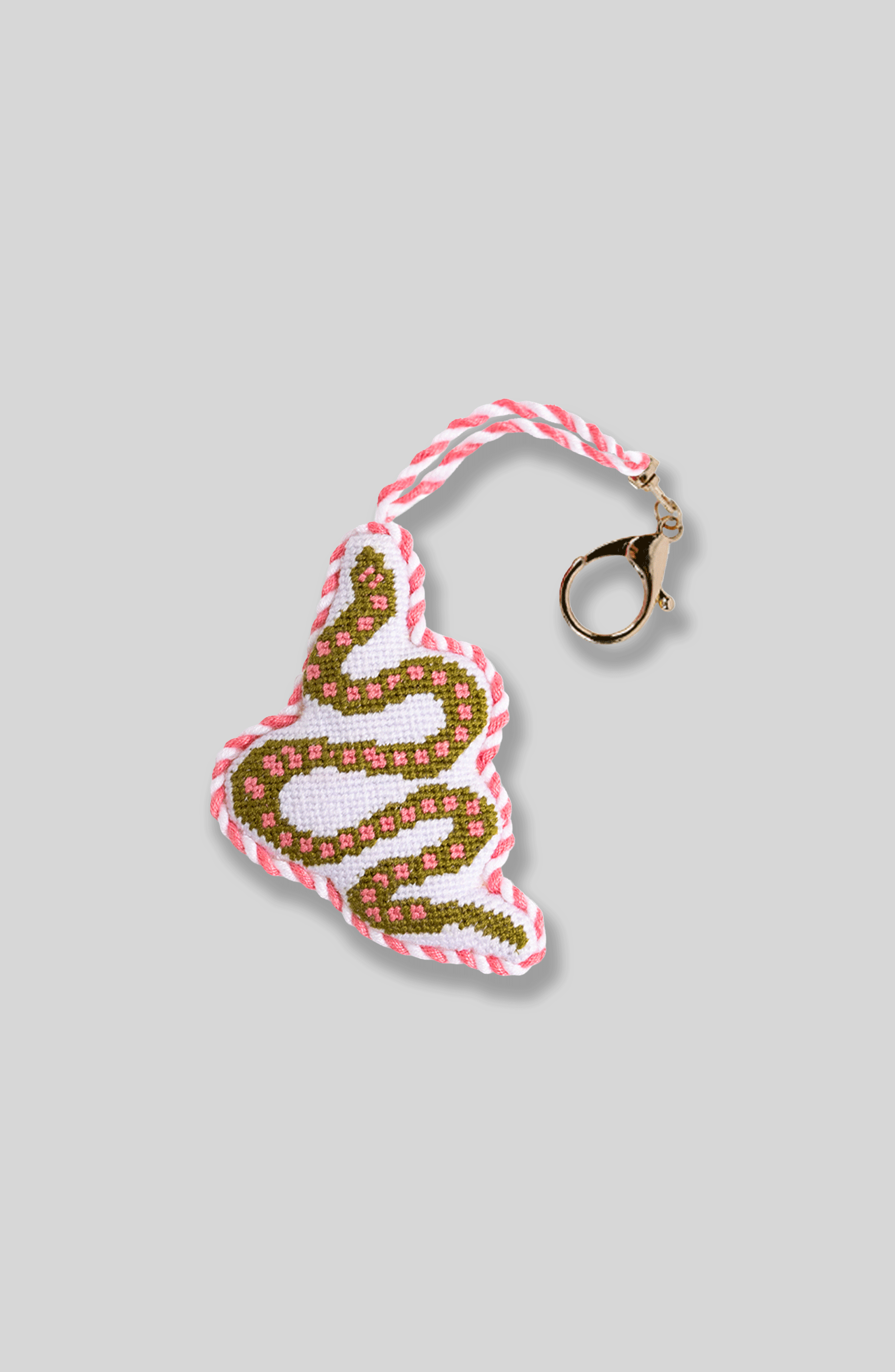 Furbish Snake - Bag Charm, Main, color, White, Green