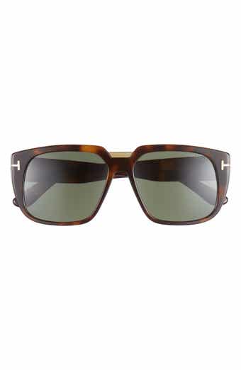 TOM FORD 56mm Square Sunglasses