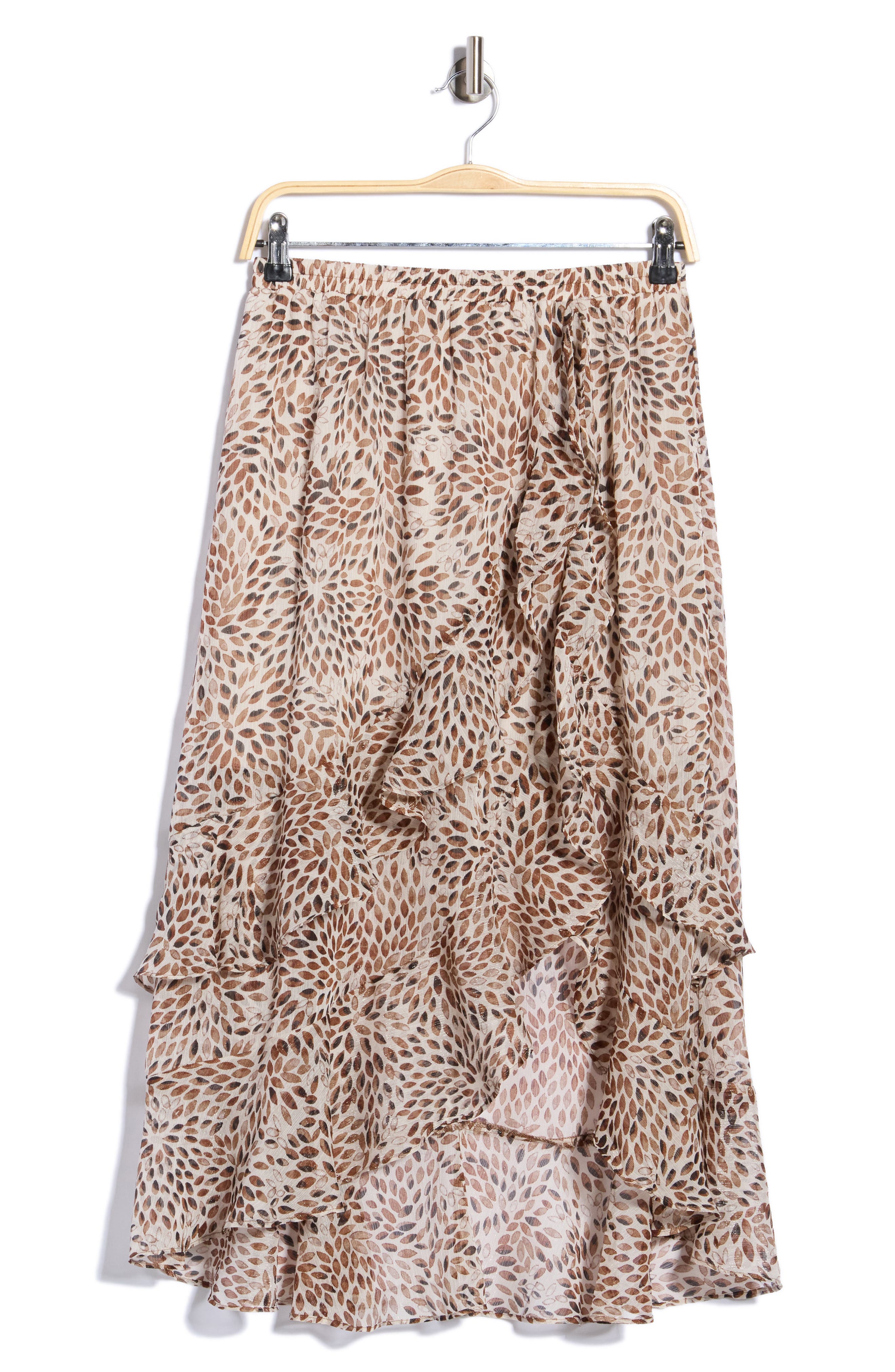 Ruffle Tiered Midi Skirt