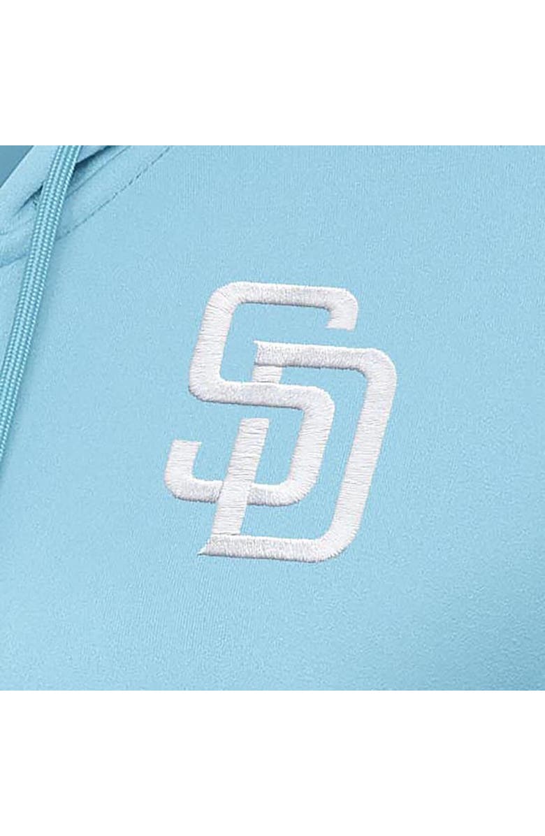 ANTIGUA Women's Antigua Powder Blue San Diego Padres Advance Full-Zip Hoodie, Alternate, color,