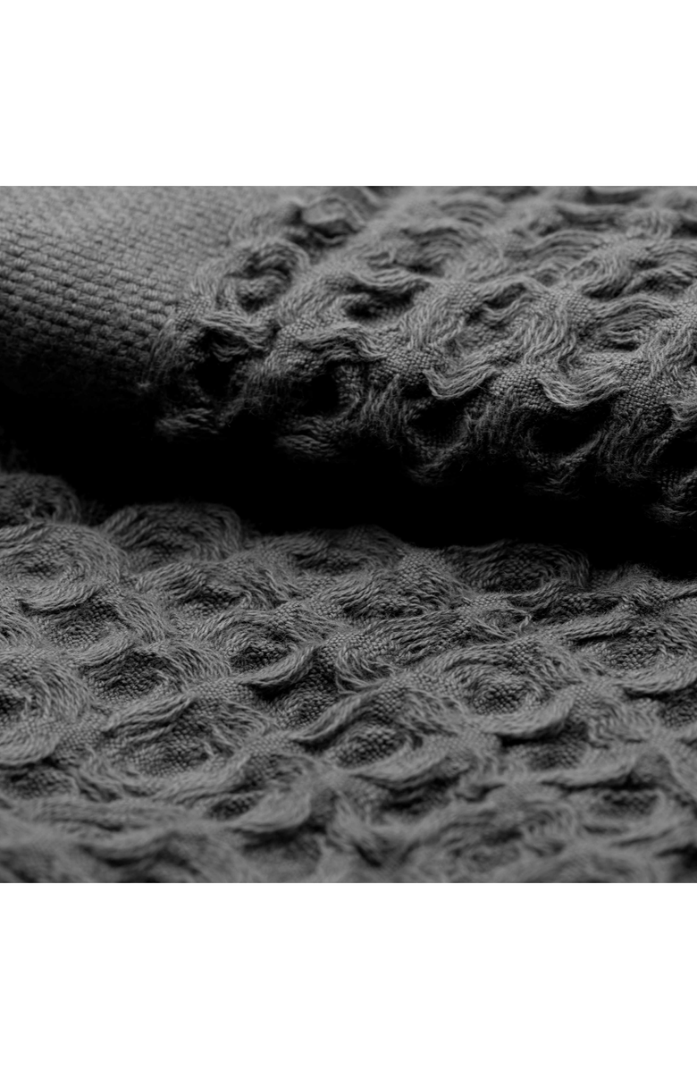 Italic Sedona Waffle Towels, Alternate, color, Charcoal / Washcloths