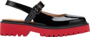MARC NOLAN Luna Leather Mary Jane Lug Slingbacks