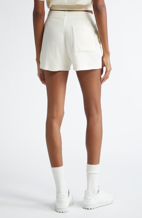 Sporty And Rich Sporty & Rich Src Cotton Terry Shorts In Coconut