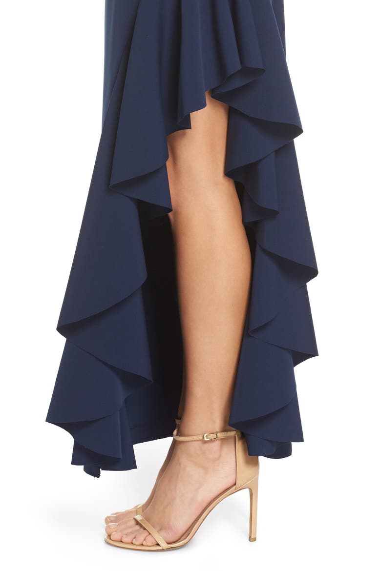 Ruffle Gown, Alternate, color, NAVY