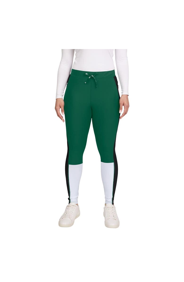 WEAR by Erin Andrews Women's WEAR by Erin Andrews Green/Black New York Jets Color-Block Leggings, Alternate, color, Green