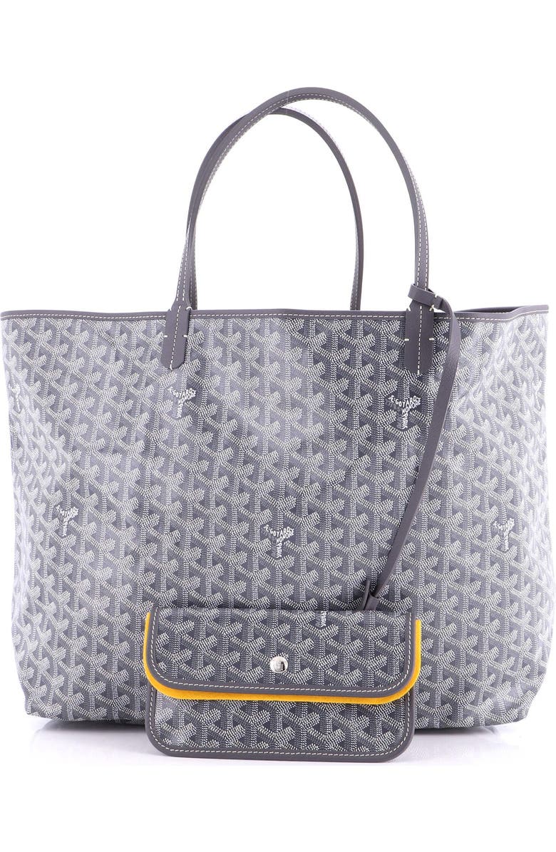 Pre-Owned Goyard Saint Louis Tote Coated Canvas GM, Alternate, color, Gray