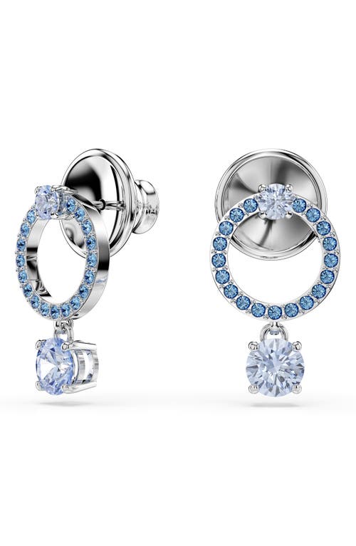Swarovski Attract Drop Earrings In Blue