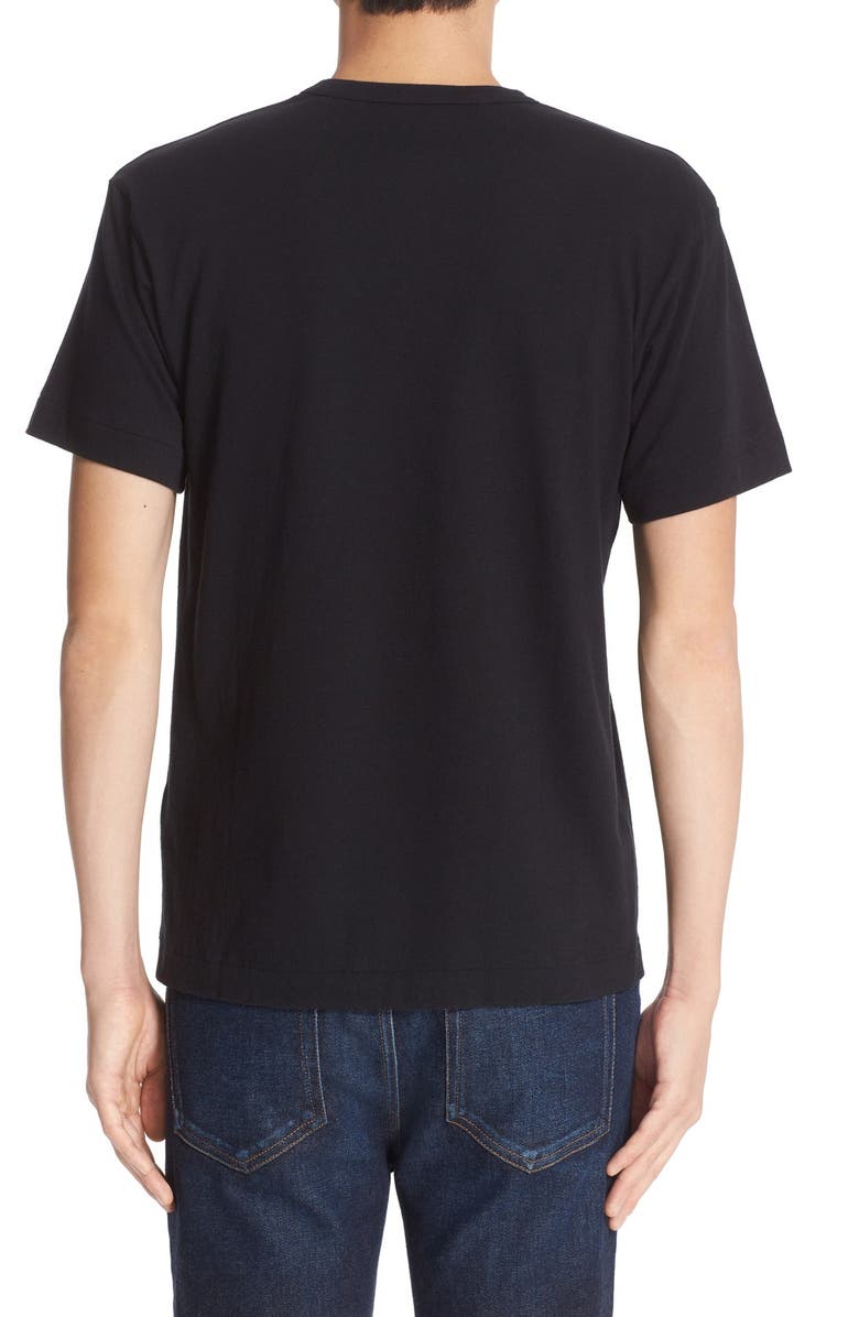 Comme des Garçons PLAY Logo Slim Fit Graphic T-Shirt, Alternate, color, Black